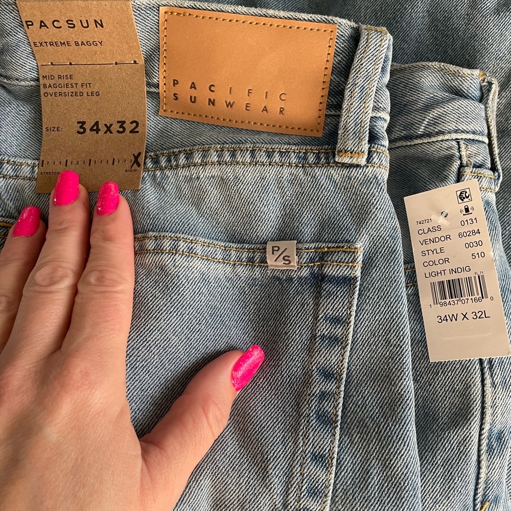 PacSun Pacific Sunwear Light Blue Boyfriend Jeans